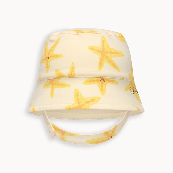 Organic Baby Sun Hat, Beach Starfish, by bonniemob