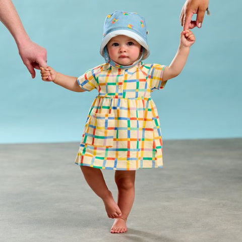 Organic Baby & Toddler Dress, Pocket Mermaid, by bonniemob